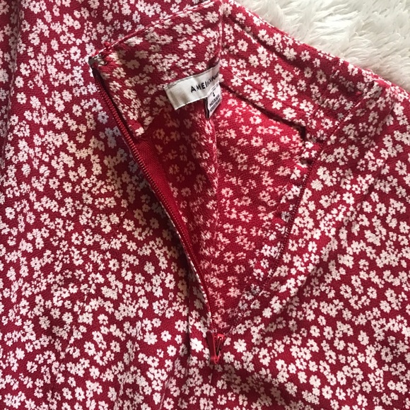 AE - Red Skirt with White Flowers - Picture 5 of 6